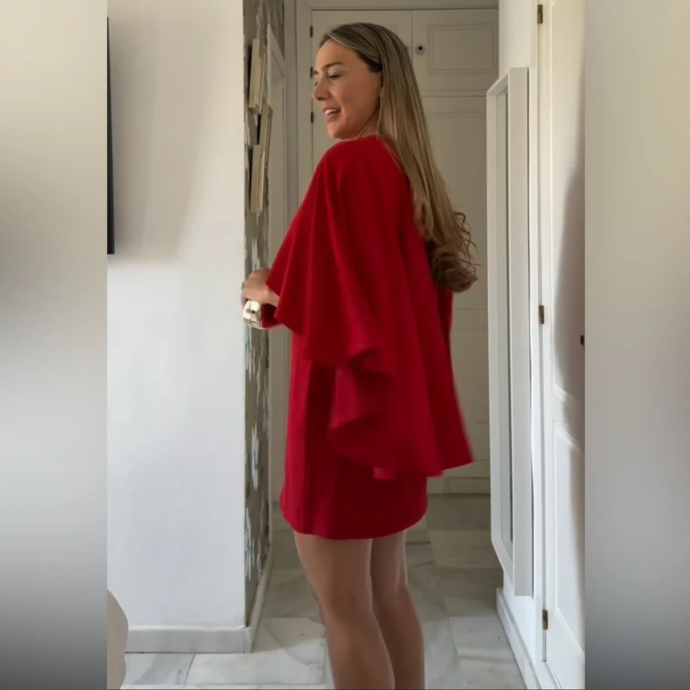 Zara Red Mini Dress - Picture 8 of 16